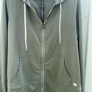 Vuori Halo Performance Hoodie 2.0 Zip Up Sweatshirt Olive Green Size Large NWT